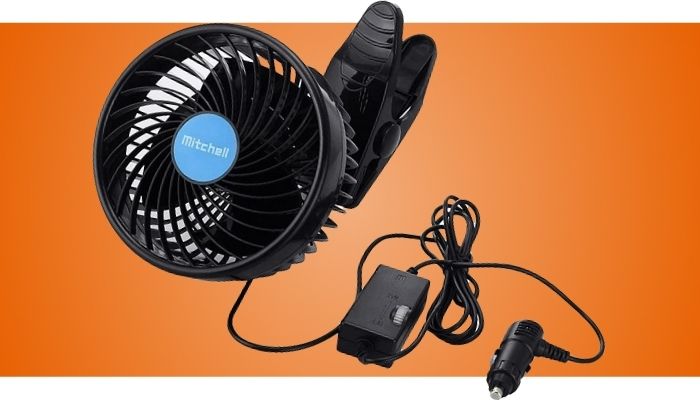 Alagoo 12V Car Cooling Vehicle Clip Fan