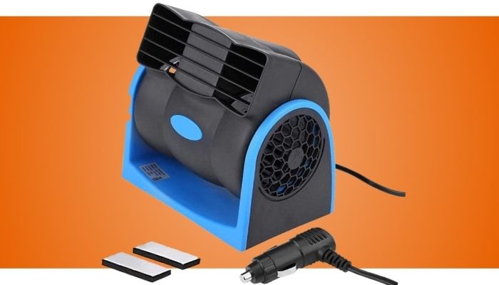 HITOPTY 12V Electric Car Dash Fan