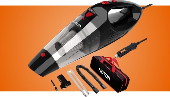 HOTOR Corded Car Vacuum Cleaner with LED Light