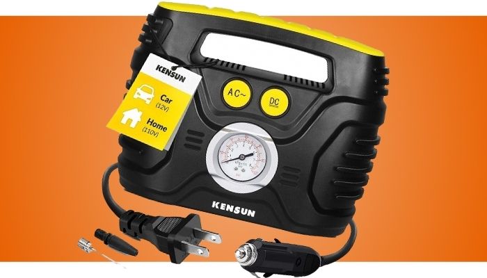 Kensun 12V Portable Air Compressor Pump