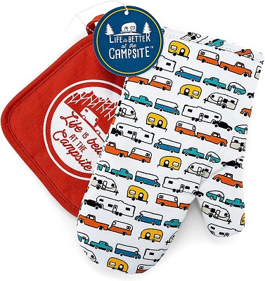 Heat Resistant Oven Mitt RV Pattern