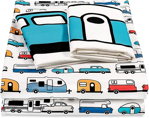 RV Print Bed Sheets and Pillow Cases