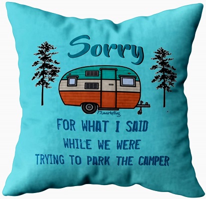 RV Themed Throw Pillowcase