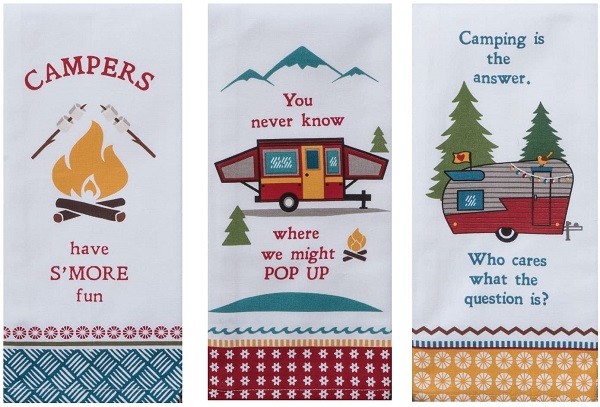 Camping Life RV Tea Towels