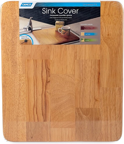 Oak RV Sink Cover