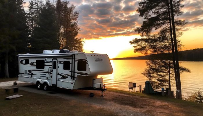 Dry Camping by a Lake