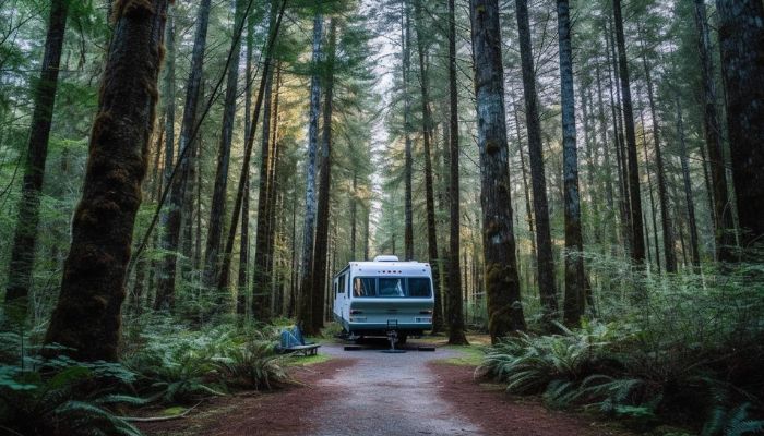 Dry Camping in a Forest