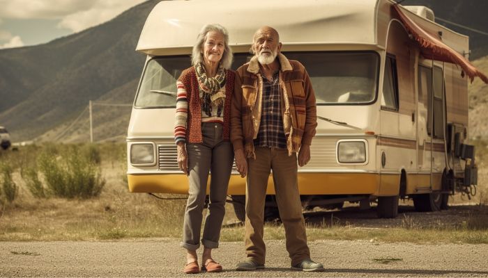 Old Couple RVing